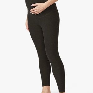 Beyond Yoga/Beyond the Bump Spacedye Love the Bump Midi Maternity Legging Blk M